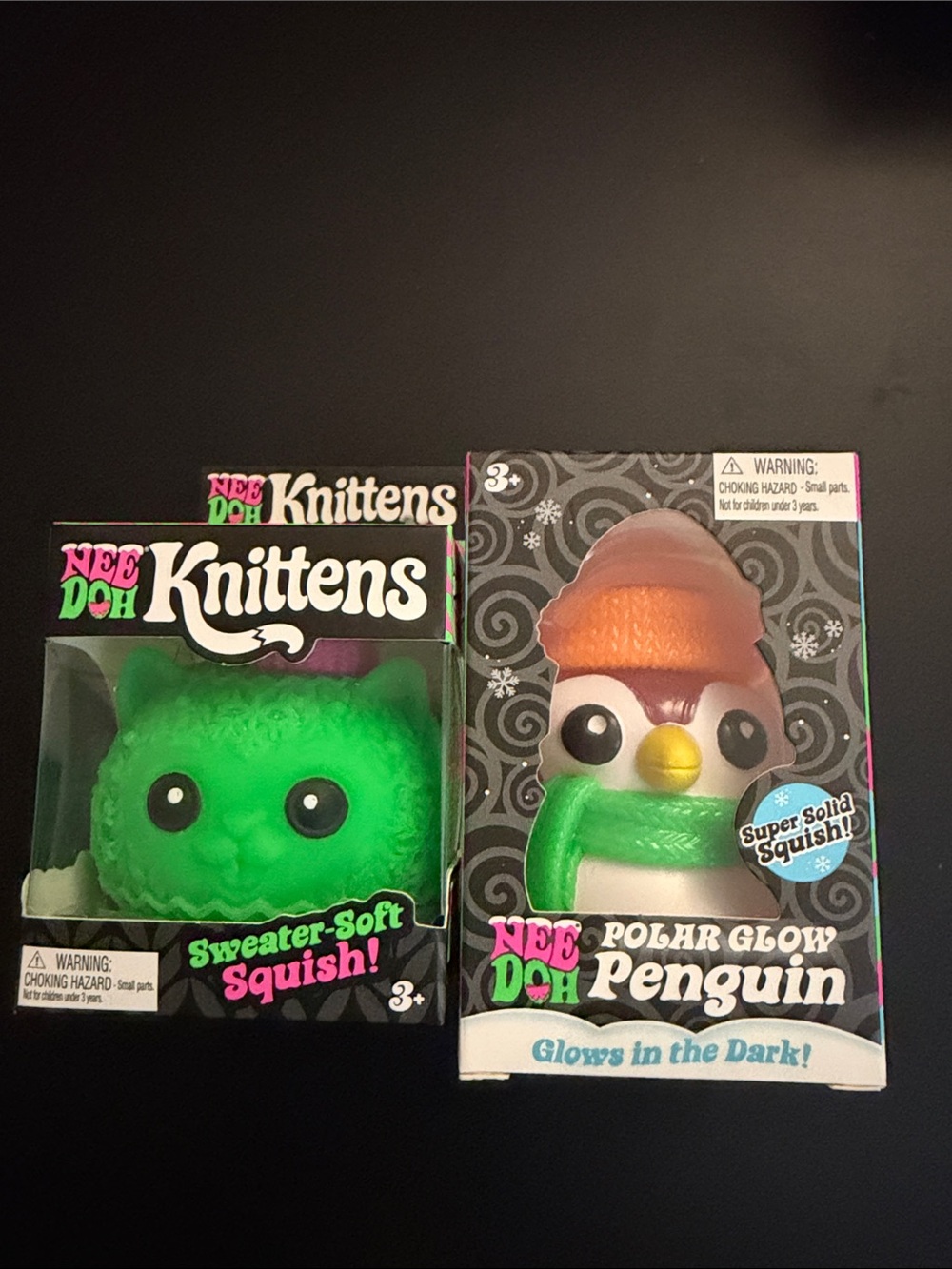 NeeDoh Kittens + Polar Glow Penguin Bundle